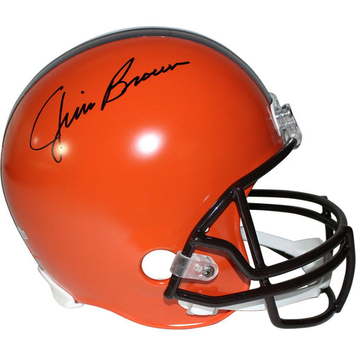 Jim Brown Signed Cleveland Browns Full Size Replica Helmet (Fanatic Holo & SSM Auth)