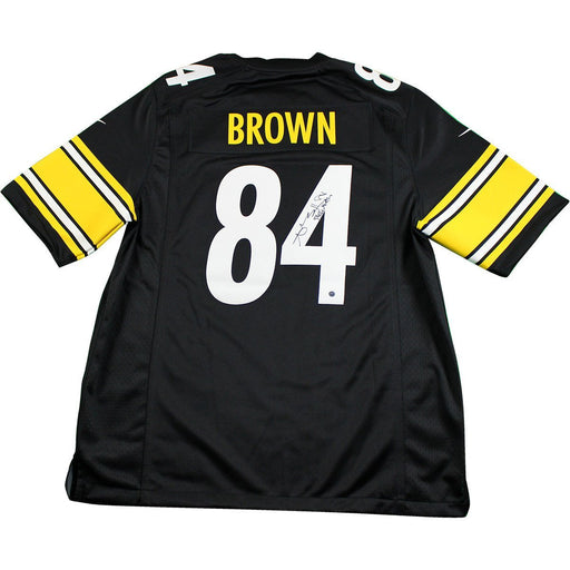 Antonio Brown Signed Pittsburgh Steelers Black Nike Replica Jersey w/ Steeler Nation Insc