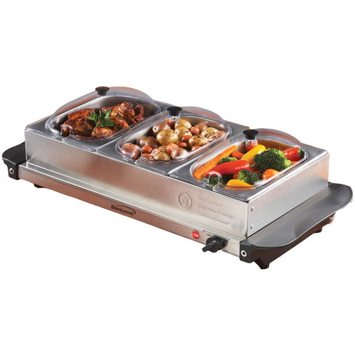 TRPL BUFFET SRVR W/TRAY