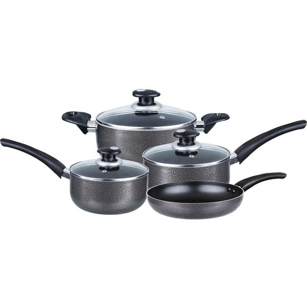 7PC ALUM COOKWARE GRY