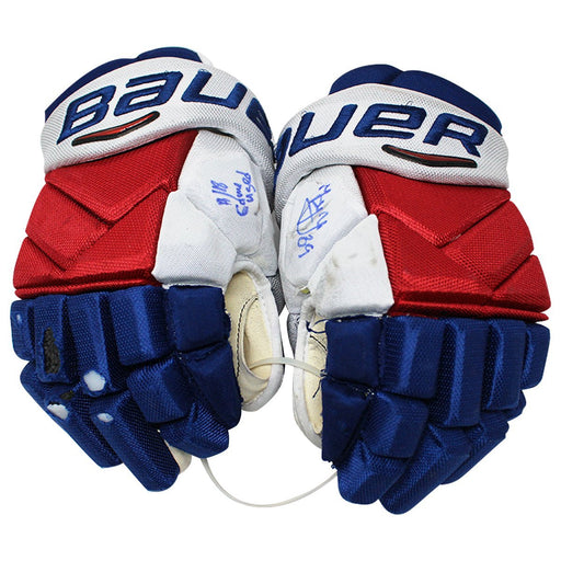 Pavel Buchnevich Signed New York Rangers 2017/2018 Game Used Gloves w/ "17/18 Game Used" Insc (Pair)