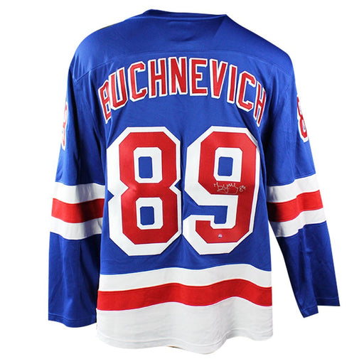 Pavel Buchnevich Signed New York Rangers Blue Breakaway Jersey