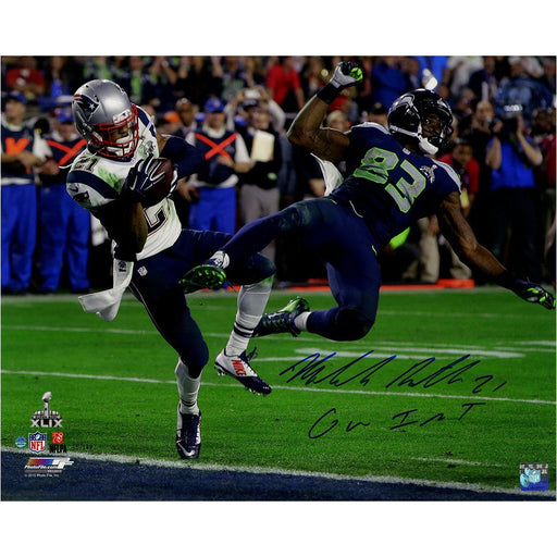 Malcolm Butler Signed Metallic Superbowl 49 INT 16x20 Photo w/ GW INT insc LE/149