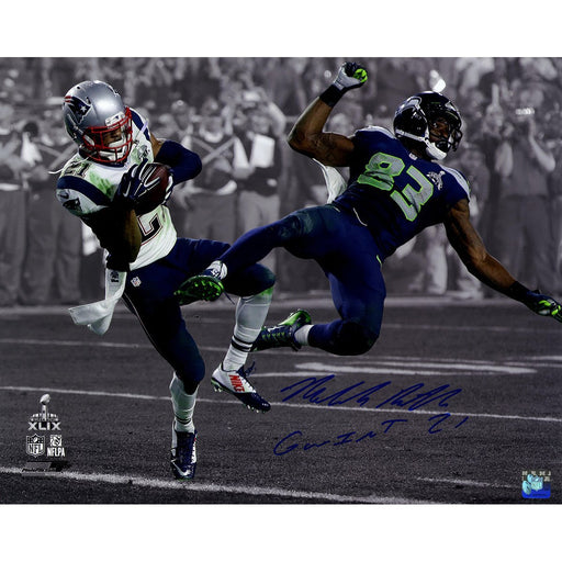 Malcolm Butler Signed Super Bowl 49 INT Spotlight 16x20 Photo w/ GW INT Insc