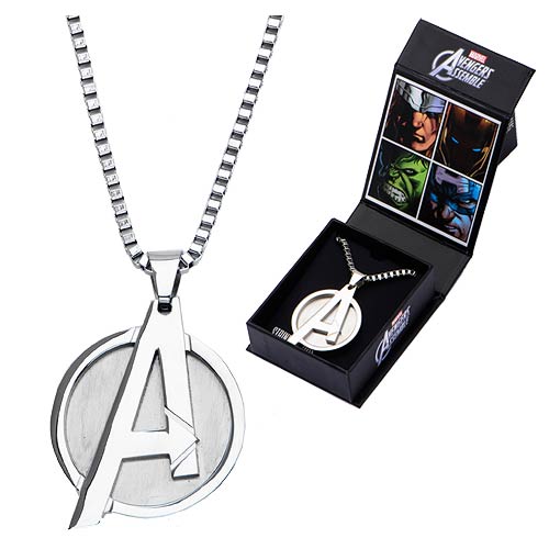 Avengers A Logo Pendant with Chain Necklace                 