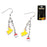 Pokemon Poke Ball and Lightning Bolt Dangle Earrings        