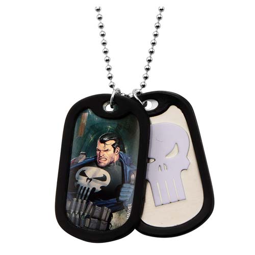 Punisher Double Dog Tag Necklace                            