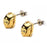 Star Wars C-3PO Gold Plated 3-D Stud Earrings               