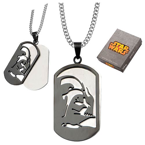 Star Wars Darth Vader Layered Dog Tag Necklace              