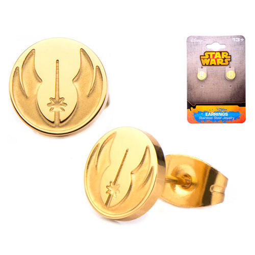 Star Wars Jedi Order Gold Platted Stud Earrings             