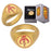 Star Wars Mandalorian Symbol Stainless Steel Matte Gold Ring