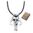 Star Wars Mandalorian Symbol Pendant Leather Cord Necklace  