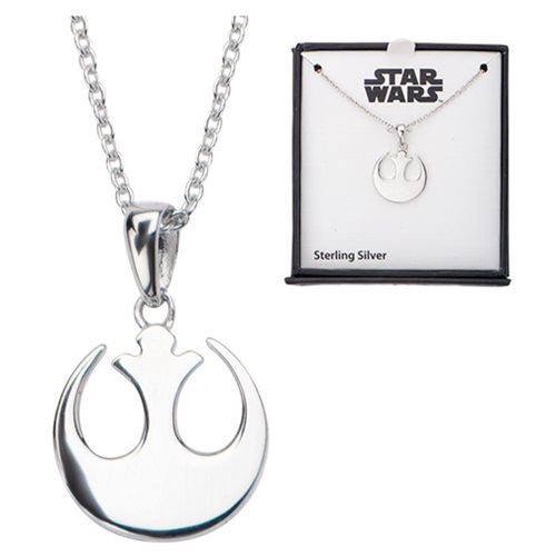 Star Wars Rebel Symbol Sterling Silver Pendant Necklace     