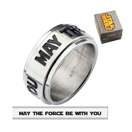 Star Wars May The Force Spinner Ring                        