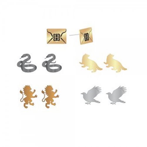 Harry Potter Envelope and House Symbols Earring 5-Pack      