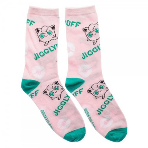 Pokemon Jigglypuff Womens Crew Socks                        