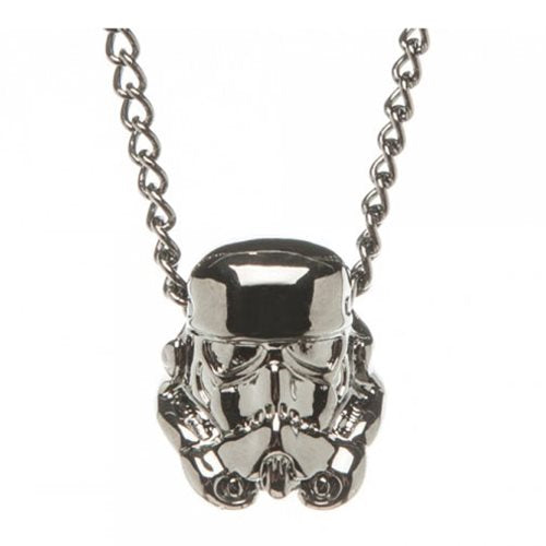 Star Wars Stormtrooper 3D Gun Metal Necklace                