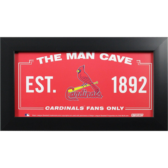 St. Louis Cardinals 6x12 Man Cave Sign Photo