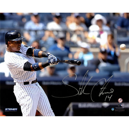 Starlin Castro Signed Hitting 16x20 Photo