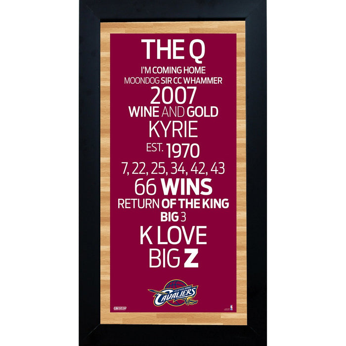 Cleveland Cavaliers Subway Sign 6x12 Framed Photo
