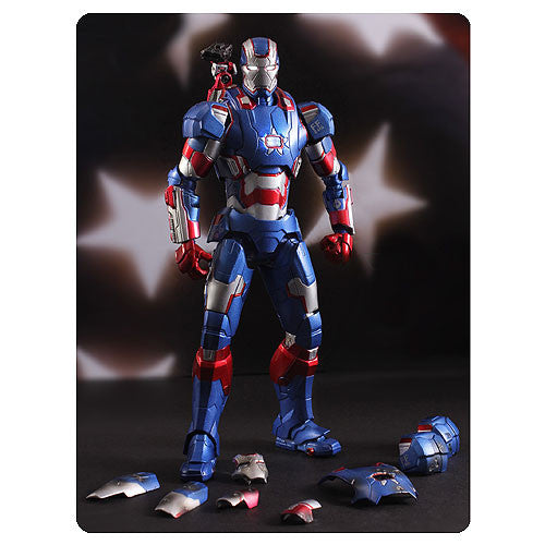 Iron Man 3 Iron Patriot 1:12 Die-Cast Metal Action Figure   