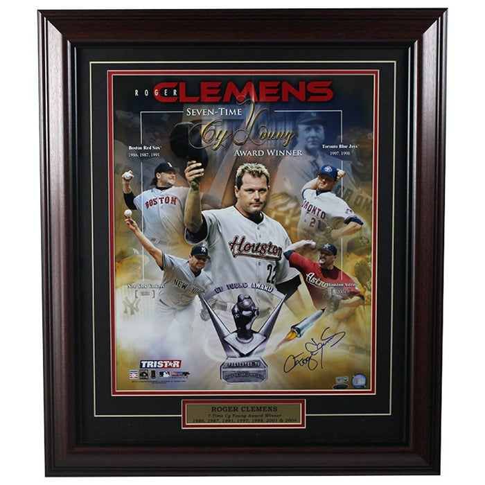 Roger Clemens 7 Cy Young Framed 16x20 Photograph (Tri Star Auth)