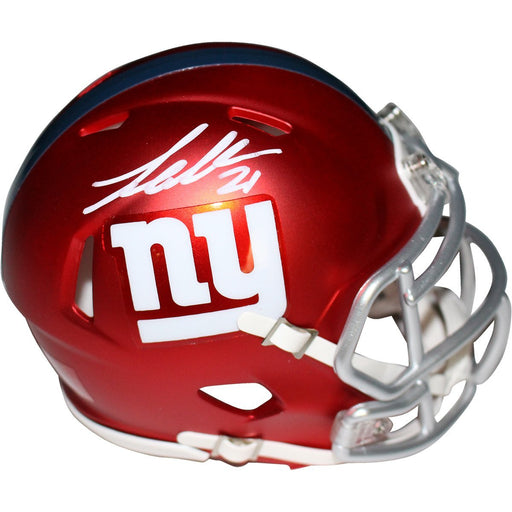 Landon Collins Signed New York Giants Blaze Speed Mini Helmet (Fanatics/SSM)