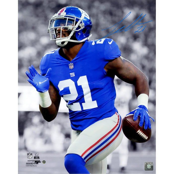 Landon Collins Signed New York Giants 'Spotlight Pick 6' 16x20 Photo (Signed in Blue)