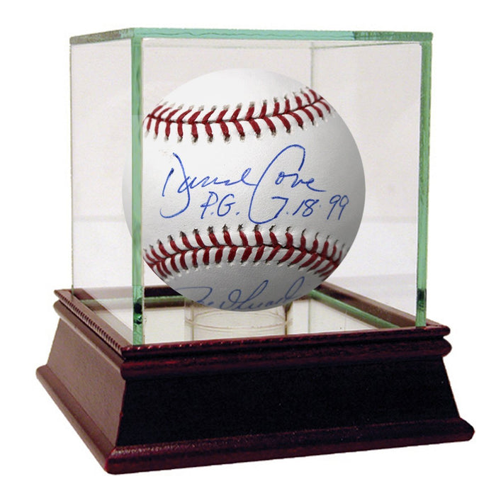 David Cone/Joe Girardi Dual Signed MLB Baseball with PG Inscription by Cone & 16th PG MLB History Insc by Girardi