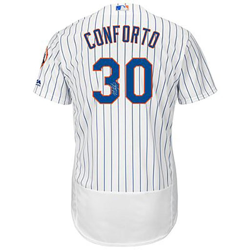 Michael Conforto Signed New York Mets Flexbase Replica Home White/Royal Jersey