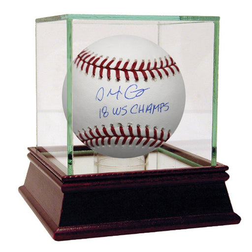 Alex Cora Signed MLB Baseball w/ "18 WS Champs" Insc