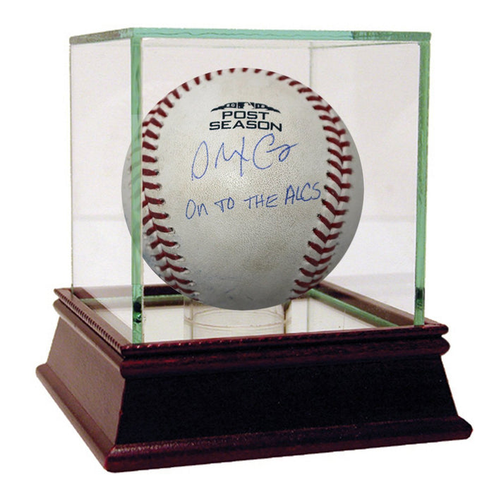 Alex Cora Signed Red Sox at Yankees 10-9-2018 American League Division Series Game 4 Game Used Baseball w/ "On to the ALCS" Insc