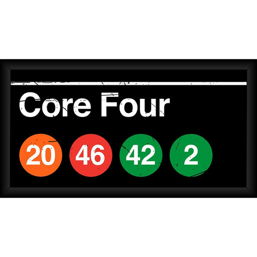 Core Four NYC Subway Station 10x20 Framed Collage