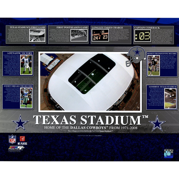 Texas Stadium End Zone View of the Roof 16x20 Photo