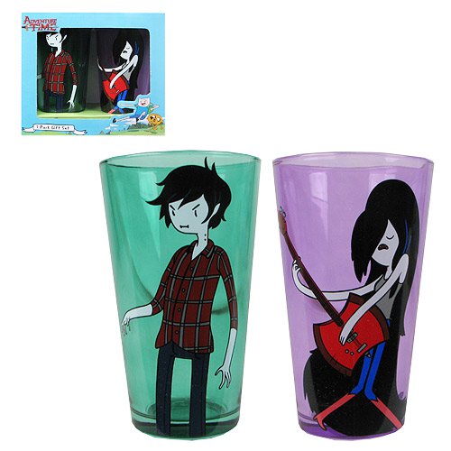 Adventure Time Marceline and Marshal Lee Pint Glass 2-Pack  