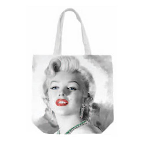 Marilyn Monroe Red Lips Canvas Tote Bag                     