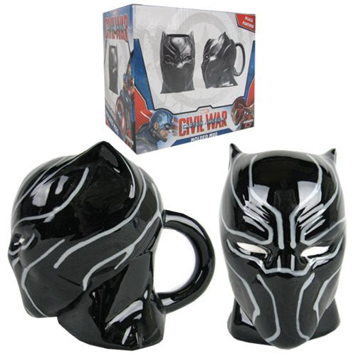 Black Panther Head 16 oz. Molded Mug                        