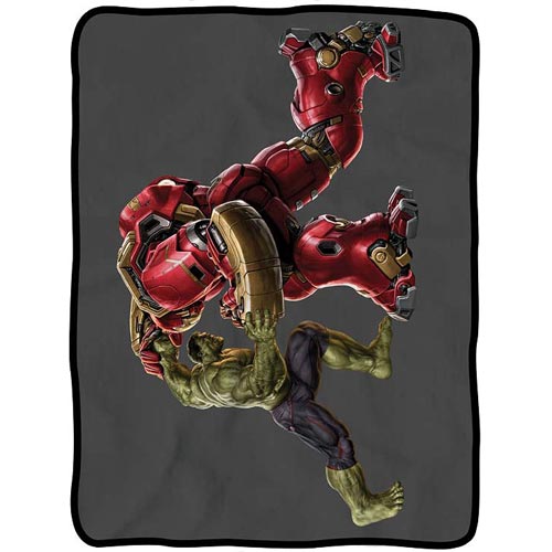 Avengers: Age Of Ultron Hulkbuster Fight Fleece Blanket     