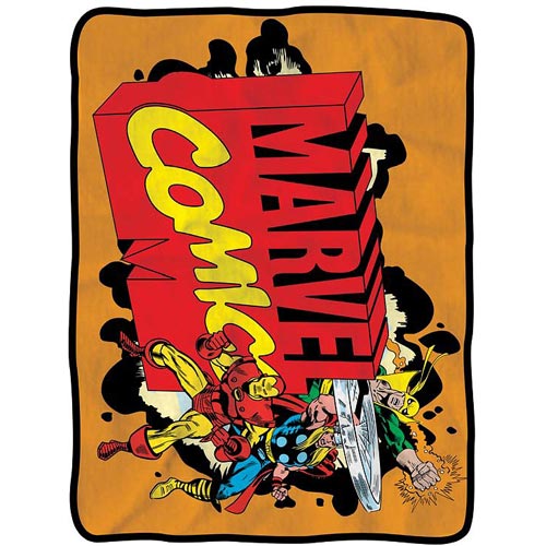 Marvel Logo Fleece Throw Blanket                            