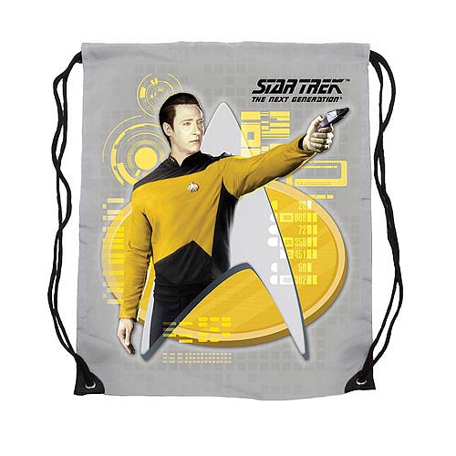 Star Trek: The Next Generation Data Yellow Cinch Bag        