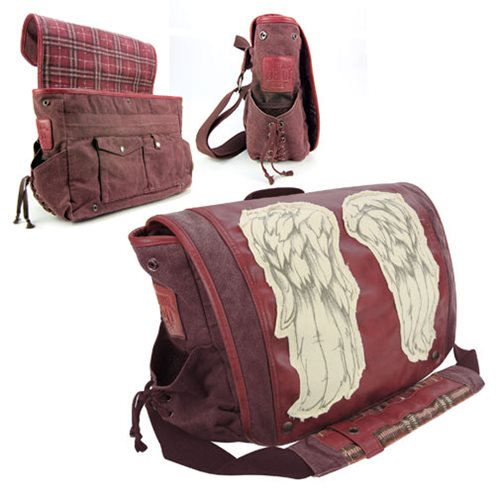 The Walking Dead Daryl Dixon Dead Red Wings Messenger Bag   