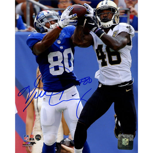 Victor Cruz Signed Catch vs. Saints 8x10 Photo