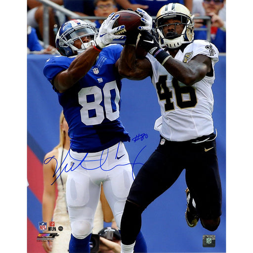 Victor Cruz Signed Catch vs. Saints 16x20 Photo