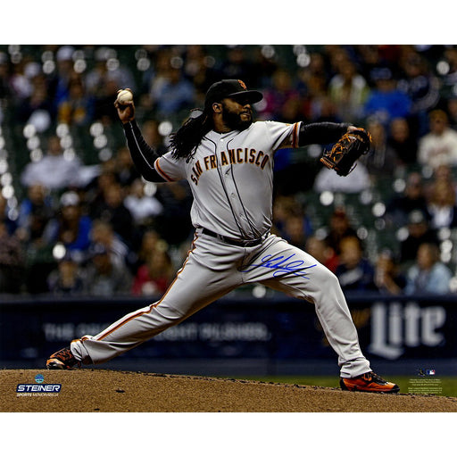 Johnny Cueto Signed San Francisco Giants Pitching 16x20 Photo