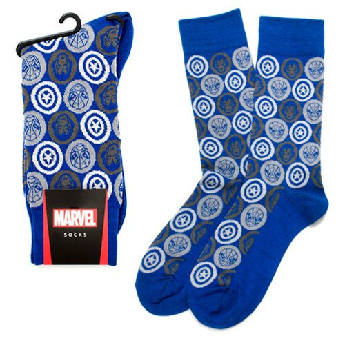 Marvel Comics Favorites Blue Socks                          