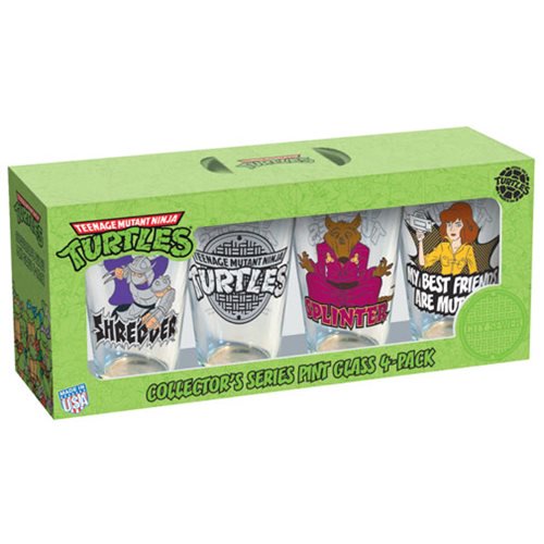 TMNT Friend and Foe Pint Glass 4-Pack                       