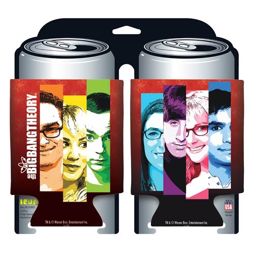 Big Bang Theory Cast Collage Can Hugger 2-Pack              