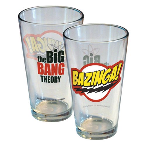 Big Bang Theory Bazinga! Logo Pint Glass                    