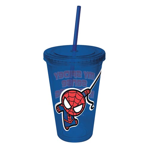 Spider-Man Kawaii Colored Acrylic Travel Cup                