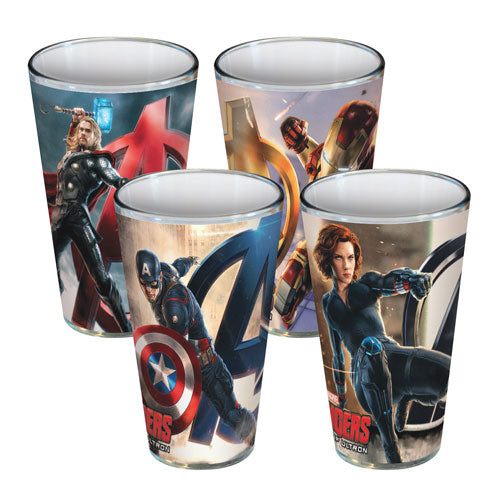 Avengers: Age of Ultron Poses 16 oz. Pint Glass 4-pack      